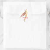 Bali Winged Goddess Thunder_Cove Ronde Sticker (Tas)