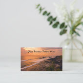 Bali Zee Wave Sunset Beach Shore Island Visitekaartje (Staand voorkant)