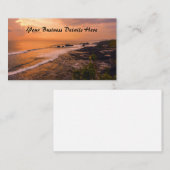 Bali Zee Wave Sunset Beach Shore Island Visitekaartje (Voorkant / Achterkant)