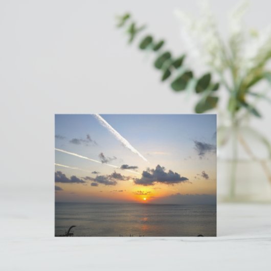 Bali-zonsondergang Briefkaart (Staand voorkant)