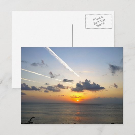 Bali-zonsondergang Briefkaart (Voorkant / Achterkant)