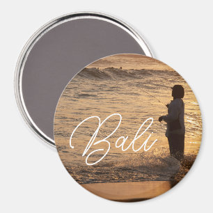 Bali Zonsondergang Visser Ronde Magneet