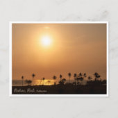 Balian Palm Beach Sunset Postcard Feestdagenkaart (Voorkant)
