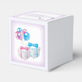 Balies Baby Geslacht Vakje van feestvieren Bedankdoosjes (Achterkant)