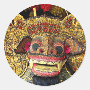Balinese Barong 2 Ronde Sticker
