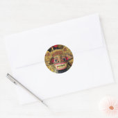 Balinese Barong 2 Ronde Sticker (Envelop)