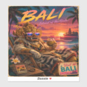 Balinese Barong Beach Esthetische Poster Sticker (Vel)