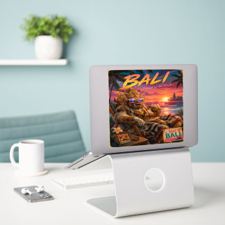 Balinese Barong Beach Esthetische Poster Sticker