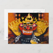 Balinese Barong Briefkaart (Voorkant / Achterkant)