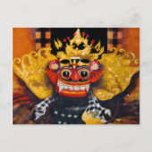 Balinese Barong Briefkaart (Voorkant)