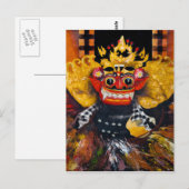 Balinese Barong Briefkaart (Voorkant / Achterkant)