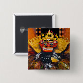 Balinese Barong Button (Voorkant /achterkant)