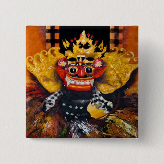 Balinese Barong Button (Voorkant)