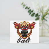 Balinese Barong Indonesia Souvenir Briefkaart (Staand voorkant)