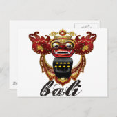 Balinese Barong Indonesia Souvenir Briefkaart (Voorkant / Achterkant)