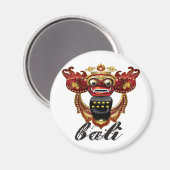 Balinese Barong Indonesia Souvenir Magneet (Voorkant / Achterkant)