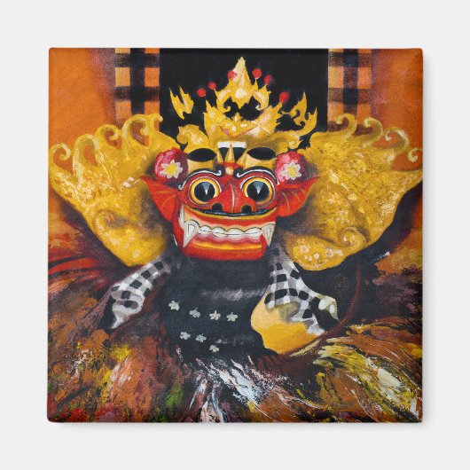 Balinese Barong Magnet (Voorkant)