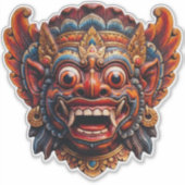 Balinese Barong Spirit Sticker - Natuurlijk (Voorkant)