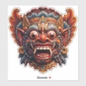 Balinese Barong Spirit Sticker - Natuurlijk (Vel)