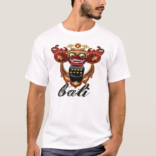 Balinese Barong T-Shirt, Bali Souvenir T-shirt (Voorkant)