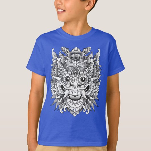Balinese Barong Traditioneel Masker T-shirt (Voorkant)