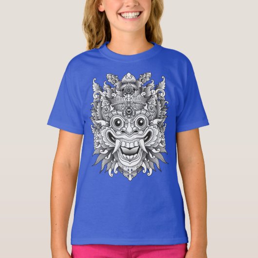 Balinese Barong Traditioneel Masker T-shirt (Voorkant)
