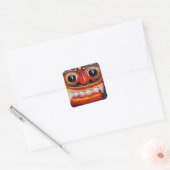 Balinese Barong Vierkante Sticker (Envelop)