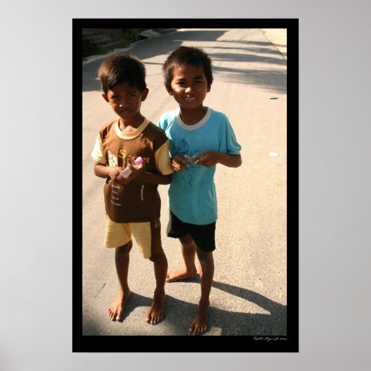 Balinese Boys Poster (Voorkant)