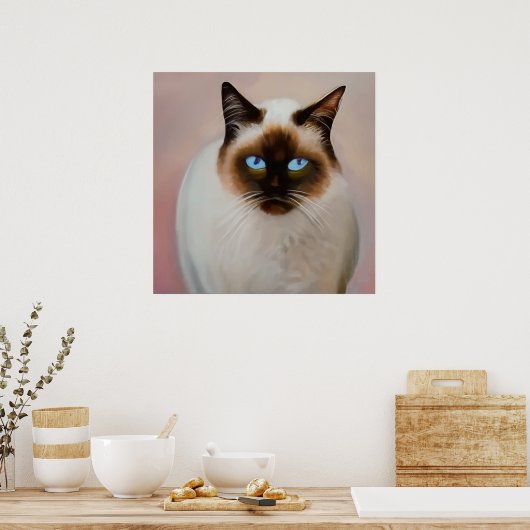 Balinese Cat Poster (Keuken)