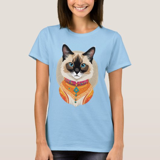 Balinese Cat T-shirt (Voorkant)