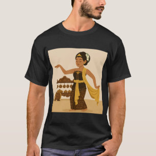 Balinese danser illustratie t-shirt
