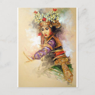 Balinese danseres briefkaart