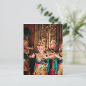 Balinese dansprestaties briefkaart (Staand voorkant)