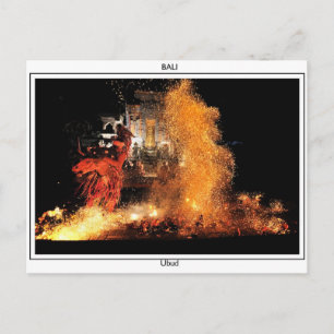 Balinese Fire Dancer Briefkaart
