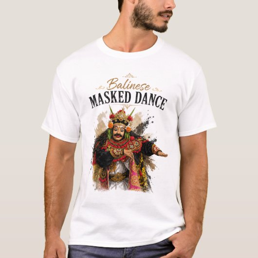 Balinese Gemaskerd T-shirt (Voorkant)