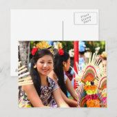 Balinese Girl Briefkaart (Voorkant / Achterkant)