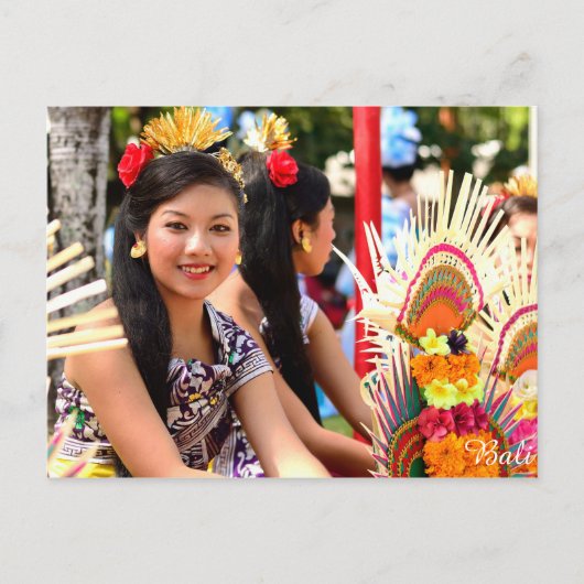 Balinese Girl Briefkaart (Voorkant)