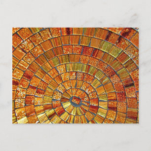 Balinese Glass Tile Art - Brown Briefkaart
