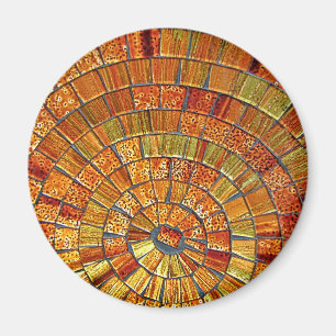 Balinese Glass Tile Art - Brown Magneet