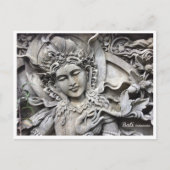 Balinese Goddess Stone Art Travel Postcard Feestdagenkaart (Voorkant)