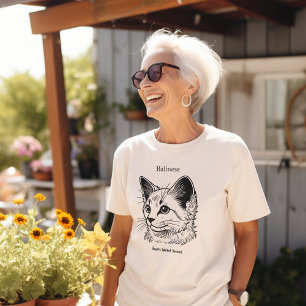 Balinese kat portret t-shirt