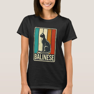 Balinese kattenras kattenliefhebber dier huisdier t-shirt