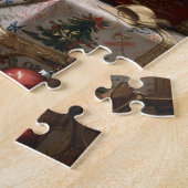 Balinese kitten kerstkat portretkunst legpuzzel (Zijkant)