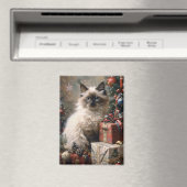 Balinese kitten kerstkat portretkunst magneet (Insitu (Vaatwasser))