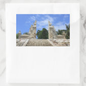 Balinese kunst rechthoekige sticker (Tas)