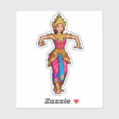 Balinese Legong-danser vinyl sticker (Vel)
