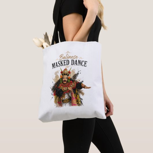 Balinese Masked Dance Tote Bag (Dichtbij)