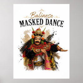 Balinese Maskerdans Poster