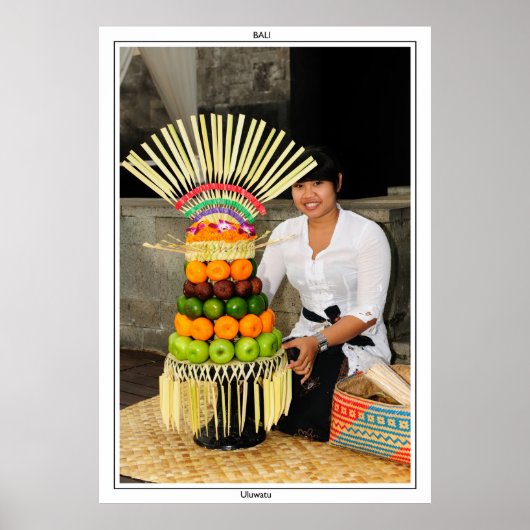 Balinese meid poster (Voorkant)