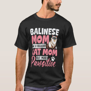 Balinese moeder als gewone kat moeder t-shirt
